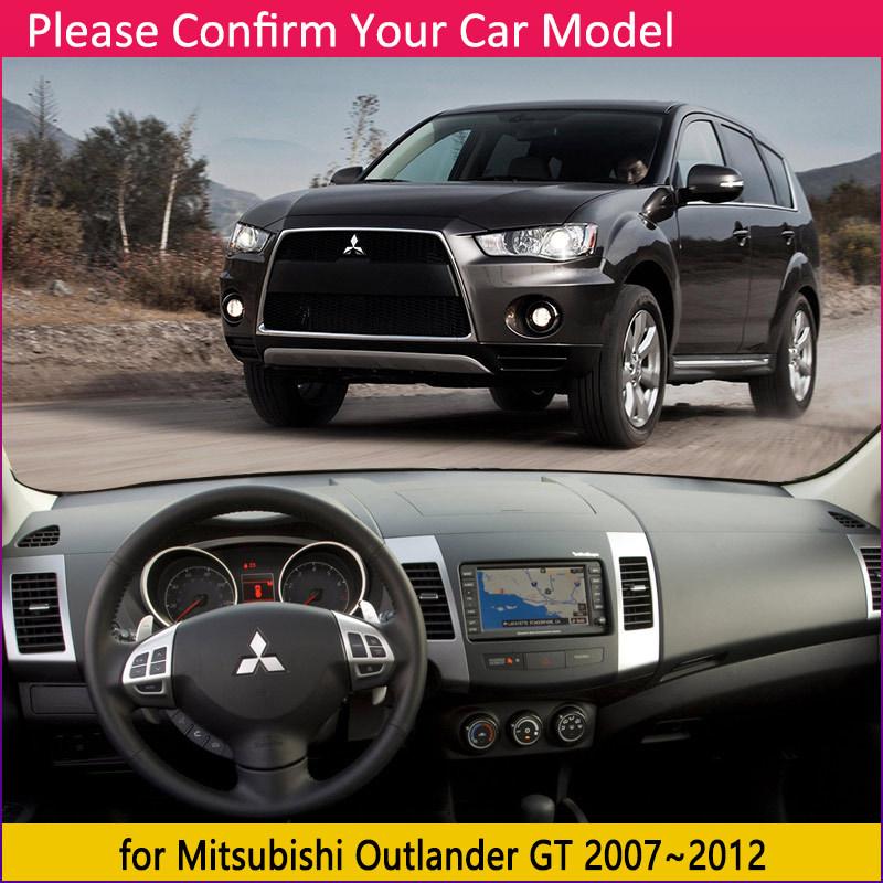 Коврик на панель приборов для Mitsubishi Outlander GT Peugeot 4007 Citroen C-Crosser 2007~2012 Коврик Покрытие приборной панели Ковер Защита от солнца Аксессуары