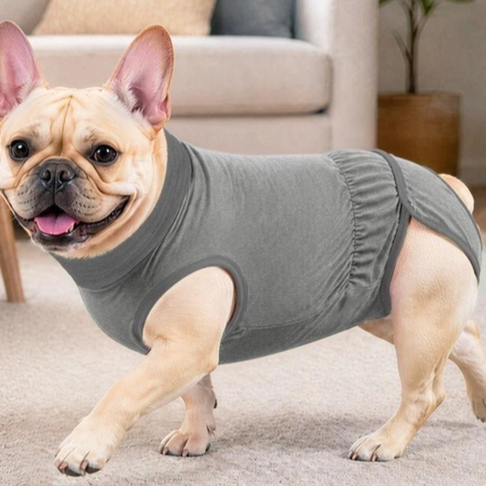 Adjustable Dog Anti Licking Shirt Soft Breathable Pet Recovery Clothes Recovery Period