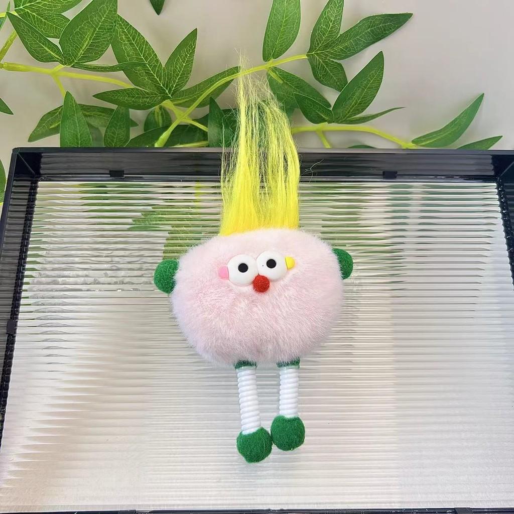 Colorful Plush Doll Keychain With Adorable Features Perfect For Collectors Gifts And