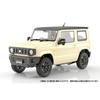 Aoshima Bunka Kyozai 1/24 Scale Rakupla Snap Car Series No.03-CI JB64 Jimny 2018 Chiffon Ivory Metallic Pre-Colored Plastic Model Kit (Car)