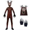 99 ночей в лесу Костюм оленя Комбинезон Детский Костюм Полиэстер Комбинезон Маска Перчатки Набор Хэллоуин Боди Одежда для выступлений