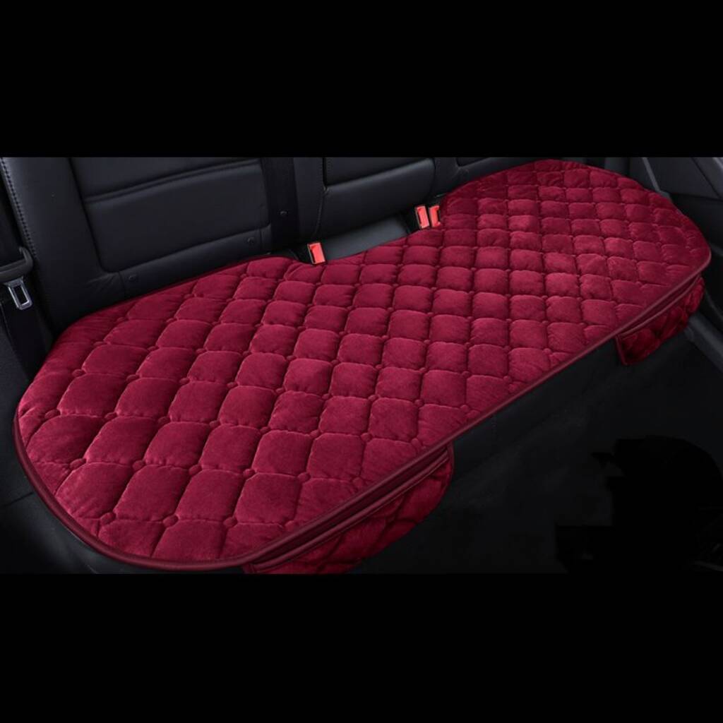 Car Seat Cover Protector Universal Winter Warm Auto Seat Cushion Rear Seat Cushion Protection Covers Back Cushion Three Piece