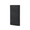 Daks Black Leather Logo Pattern Long Wallet Dbwa2f121