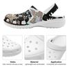 Women Men Color Print EVA Clogs Breathable Lightweight Slip On Garden Shoes for Beach Pool Bathroom Home Sandals Travel Wear