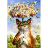 5D Diamond Painting Animal Lovely Cat DIY Cross Stitch Full Diamond Embroidery Home Decoration