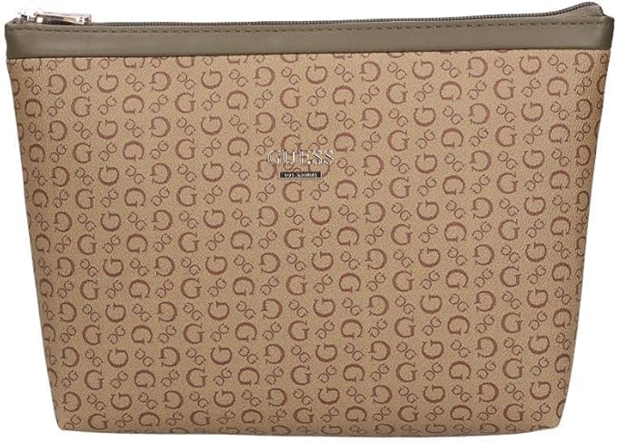 Guess Crunch S9053959 Bag, Men's/Women's Pouch, Black/Brown, (Brown)