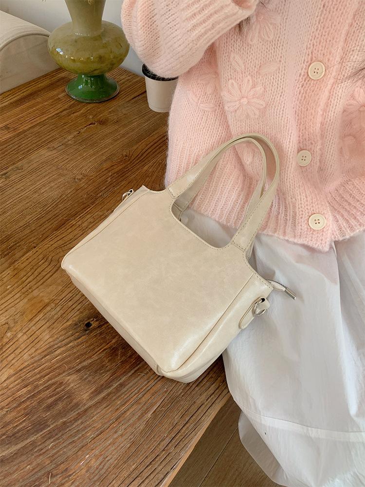 Летняя свежая и простая сумка-ведро для женщин 2025 новая однотонная дорожная наплечная сумка, ручная сумка-корзина для овощей кроссбоди b