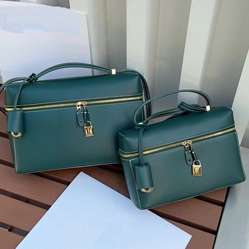 2024 Новый Extract Premium Genuine Leather Palmprint Lunch Box Сумка через плечо Большая вместимость Box Кожаная сумка
