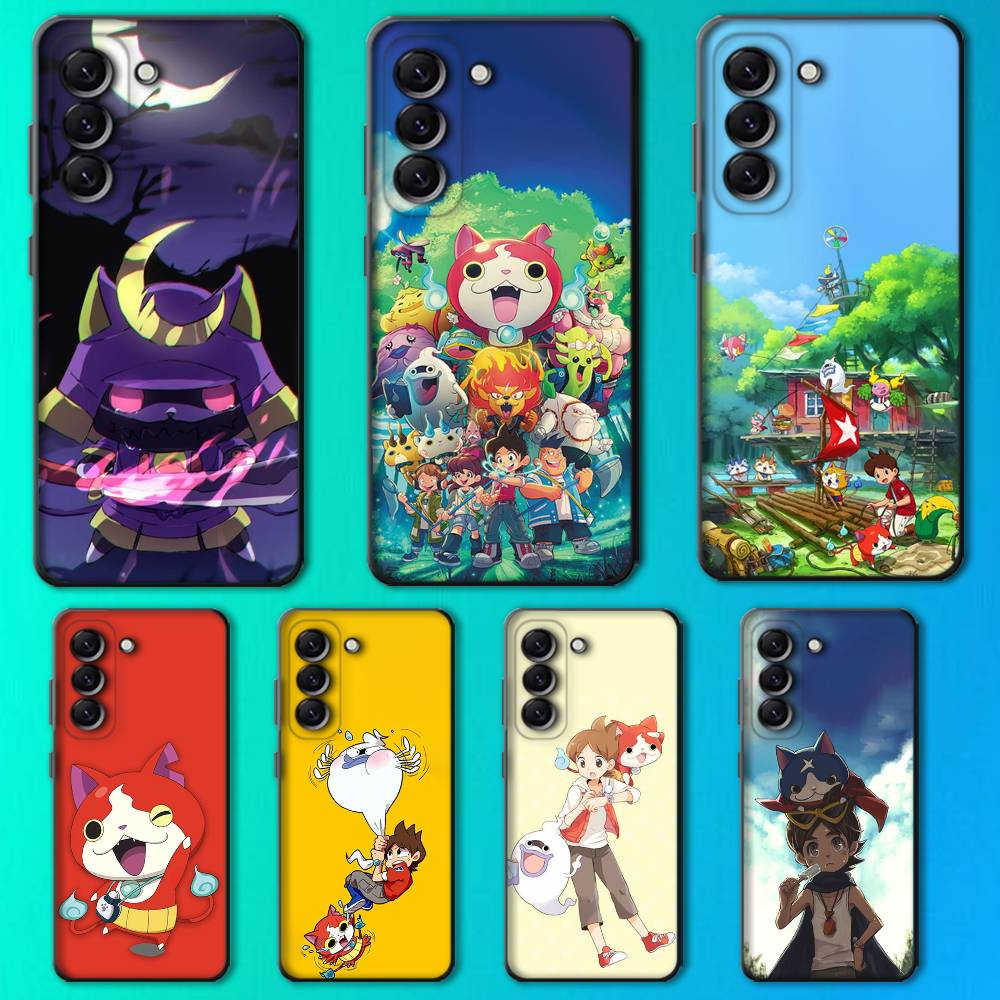 Чехол для телефона с аниме Yo-kai Watch для Samsung Galaxy A13, A21s, A22, A31, A32, A52, A53, A71, A80, Мягкий черный корпус