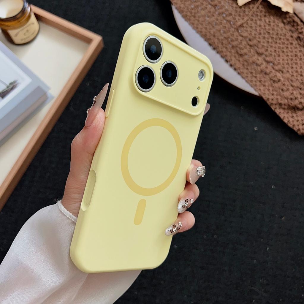 Официальный Жидкий Силикон Для Magsafe Магнитный Чехол Для Телефона Для iPhone 17 Air 16 15 14 13 12 Pro Max Беспроводная Зарядка Обложка