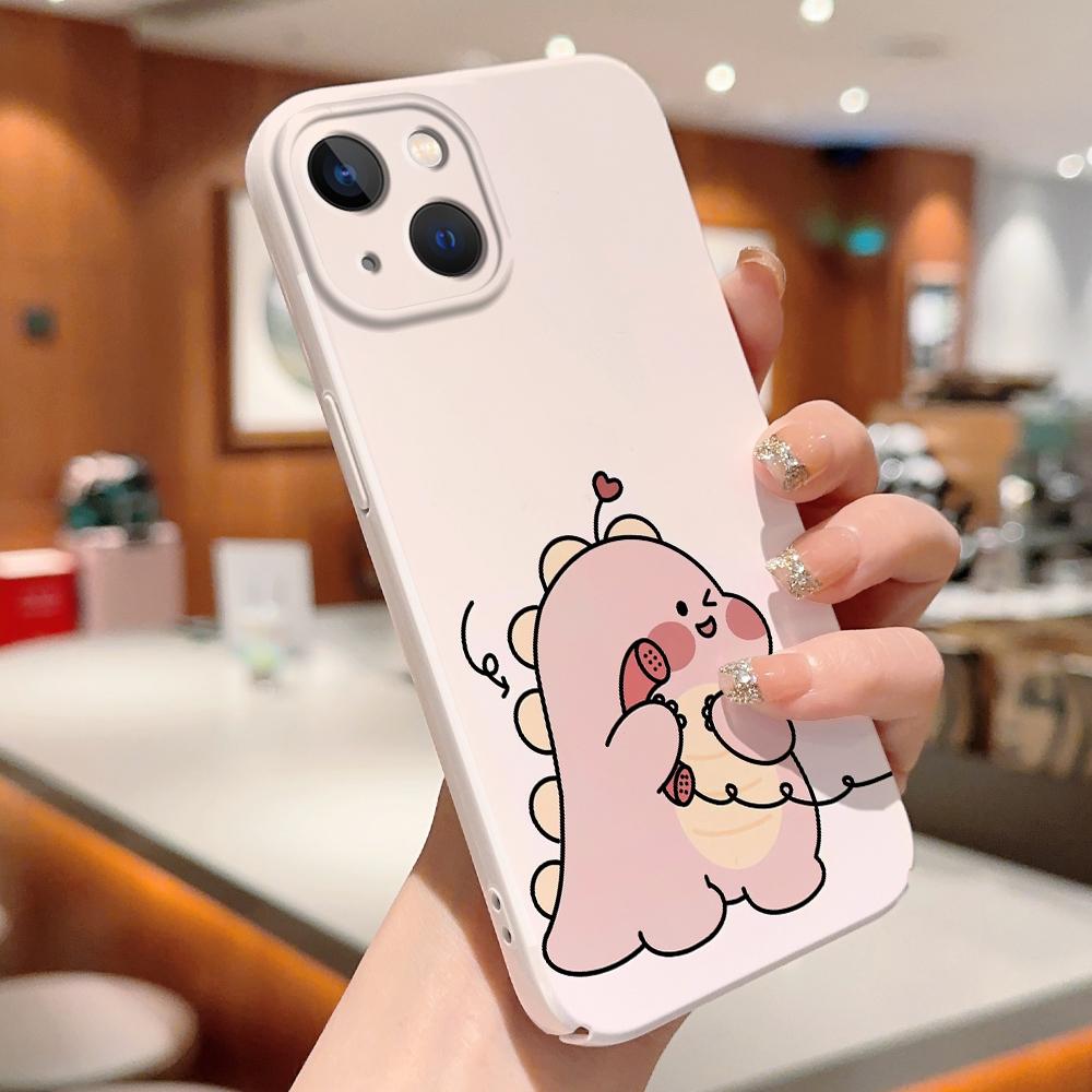 Чехол для телефона Feilin с милым динозавром для Samsung Galaxy S20 FE 5G A52 iPhone 11 Xiaomi Redmi VIVO OPPO Realme Huawei Infinix Ultra Slim Hard Cover