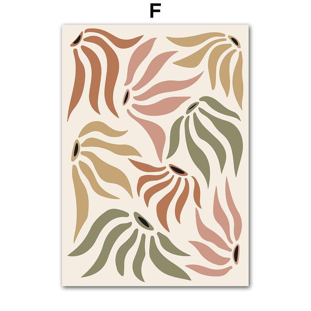 Роза неправильной цветовой гаммы, геометрические фигуры, настенные художественные постеры, принты, скандинавская картина на холсте, абстрактные картины, декор для гостиной