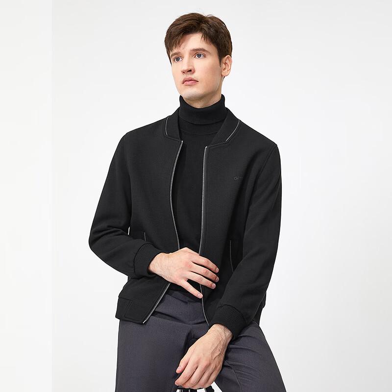 Goldlion Men's Outdoor Stand Collar Wool Blend Jacket