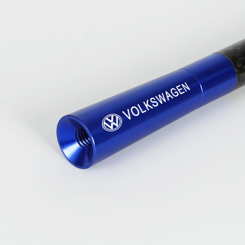 efg1 CZTX-VW New 12cm Carbon Fiber Car Radio Antenna For Volkswagen GOLF 5 Polo Golf 6 Golf 7 Accessories Sticker