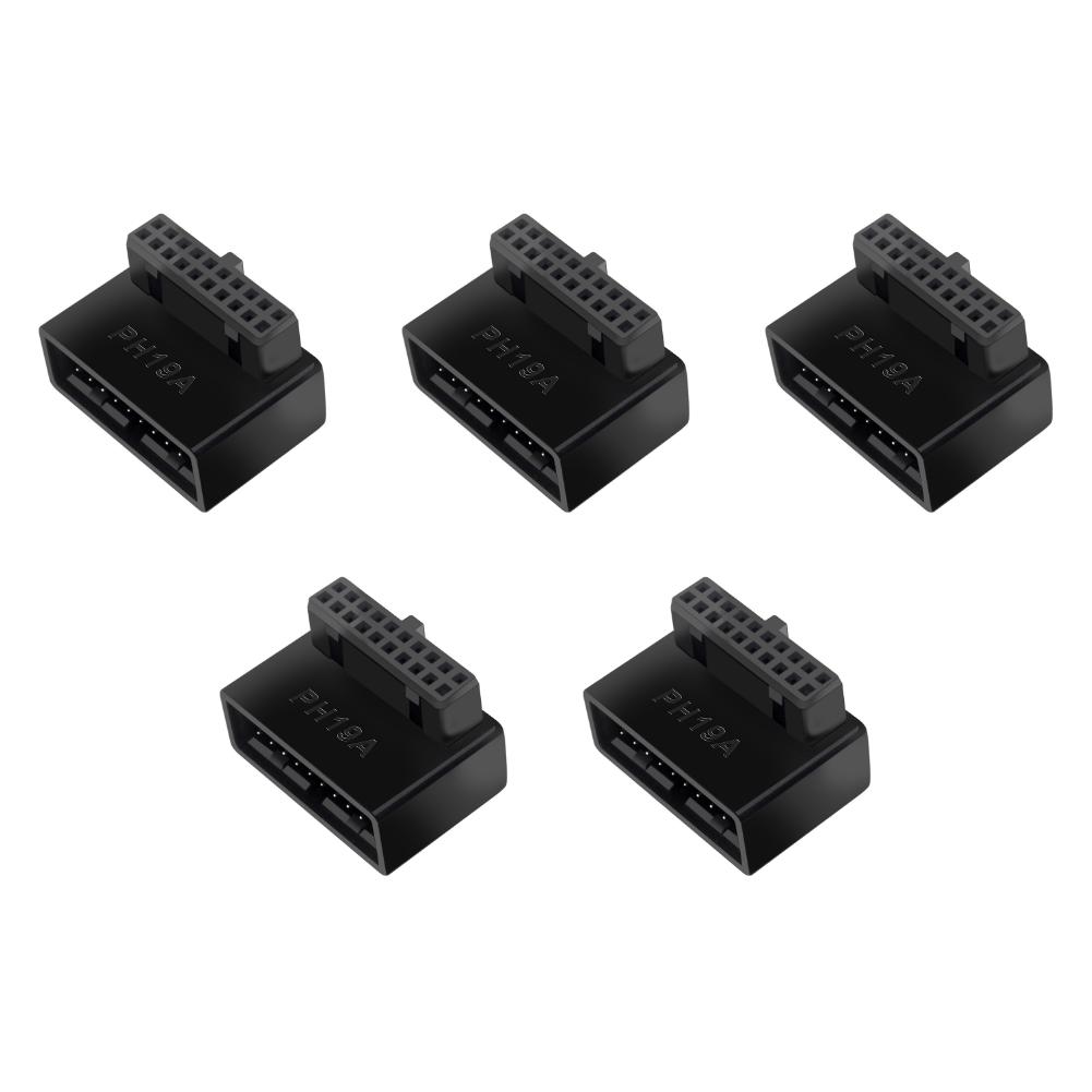 5/10 шт. USB 3.0 19P 20P Разъем 90 градусов Материнская плата ПК Корпус Передняя панель Конвертер Высокоскоростная Передача без Потерь Сигнала