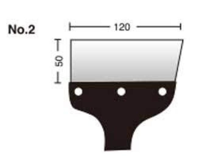 Holbein Stainless Steel 111512 Scraper, Rikisaku-kun No. 2, 120mm,