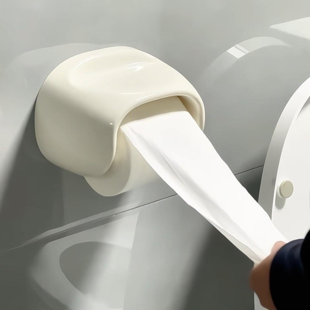 No Punching Bathroom Roll Holder Waterproof Toilet Paper Box Toilet Tissue Box  Restroom