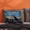 F-Final-F-Fantasy  Pillow Covers Cartoon Sofa Decorative Home Double-sided Printing Short Plush Cute Cushion Cover