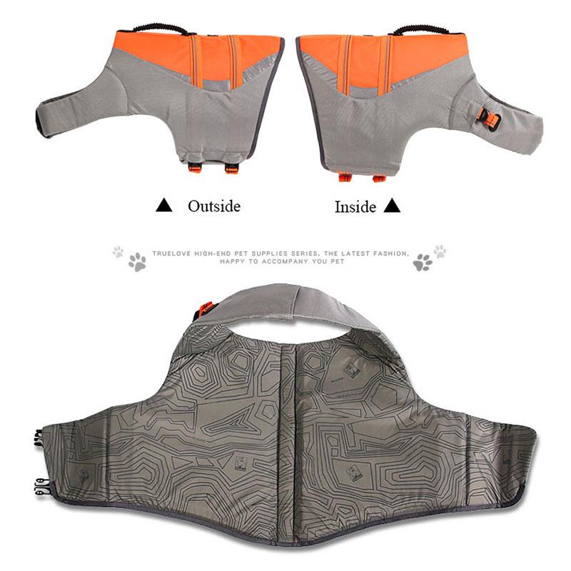 Truelove Pet Swimming Life Jacket Safety Vest for Dog in Summer Fashion Adjustable Reflective in Pool Surfing Drifting TLY1951