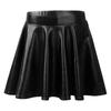 Girls Metallic Dance Pleated Skirts Ballet Tutu Skirts Modern Dance A Line Skirts Performance Skorts