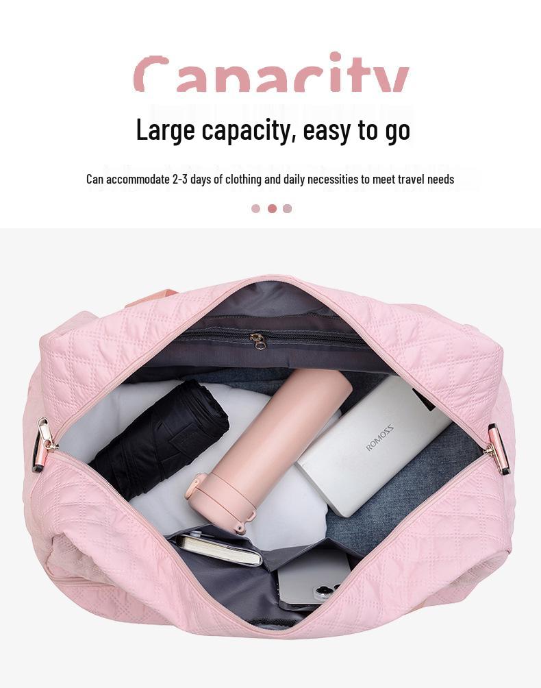 Women's Short Trip Travel Duffel Bag - Large Capacity, Wet/Dry Separation, Lightweight for Luggage or Yoga