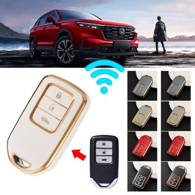 Чехол-протектор для ключа-брелока с TPU для Honda CRV CR-V Fit Civic Accord HR-V HRV City Odyssey XR-V Аксессуары