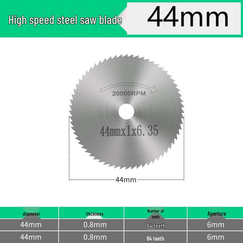 Mini High-Speed Steel Saw Blade for Wood, Plastic, and PVC - Fits Electric Grinders and Hand Drills