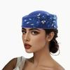 Vintage Topper Hat Flower Airline Stewardess Caps Woolen Top Hat Felt Beret  Banquet