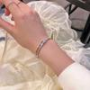 Цыганский браслет с цирконом, открывающийся, регулируемый, легкая роскошь, сверкающие бриллиантовые украшения, можно отправить от имени других