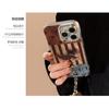 Applicable iphone16iPhone Case17promax Striped vintage dachshund13Plush Hanging Rope14Autumn and Winter