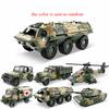 Сплав Металл Заводной Имитация Военный Вооруженный Танк Бронированная Машина Автомобиль Грузовик Детская Игрушка Модель Вертолет