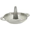 Staub Vertical Chicken Roaster 24cm, Gray, Enamel Cast Iron Oven Dish for Roasting Chicken and Grilling [Official Japanese Product] (Product Number: 4