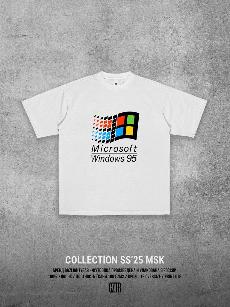 T-Shirt y2k Microsoft Windows 95