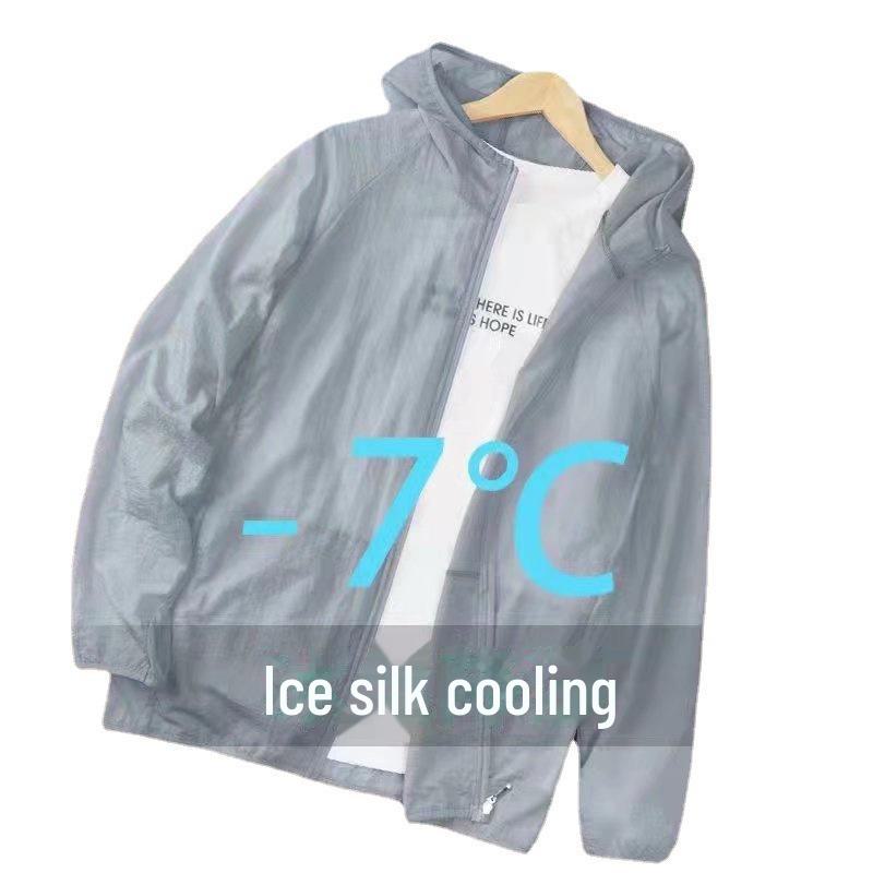 Мужская дышащая летняя куртка для рыбалки с защитой от солнца Ice Silk