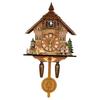 1 Piece Wooden Cuckoo Clock Creative Hanging Wall Clock With Auto Swing Pendulum For Home Living Room Decoration