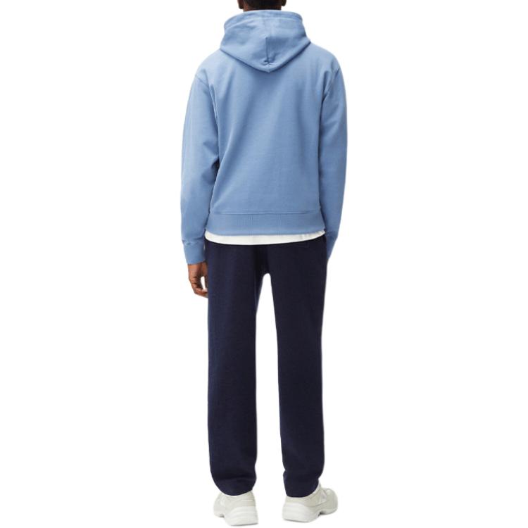 KENZO Sweatshirts Men's Blue Hooded Moderate Regular FB65SW3054MO-72