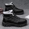Men's Snow Boots New Winter Style Plus Velvet To Keep Warm and Trendy High-top Outdoor Hiking Thick Cotton Shoes Platform Boots