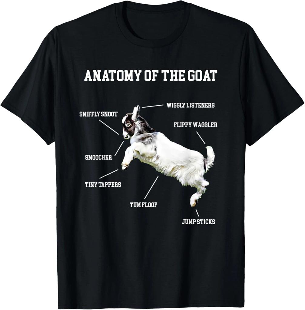 Anatomy Of The Goat Baby Kid Cute Animal Lover Shirt Floof Gift Unisex T-Shirt