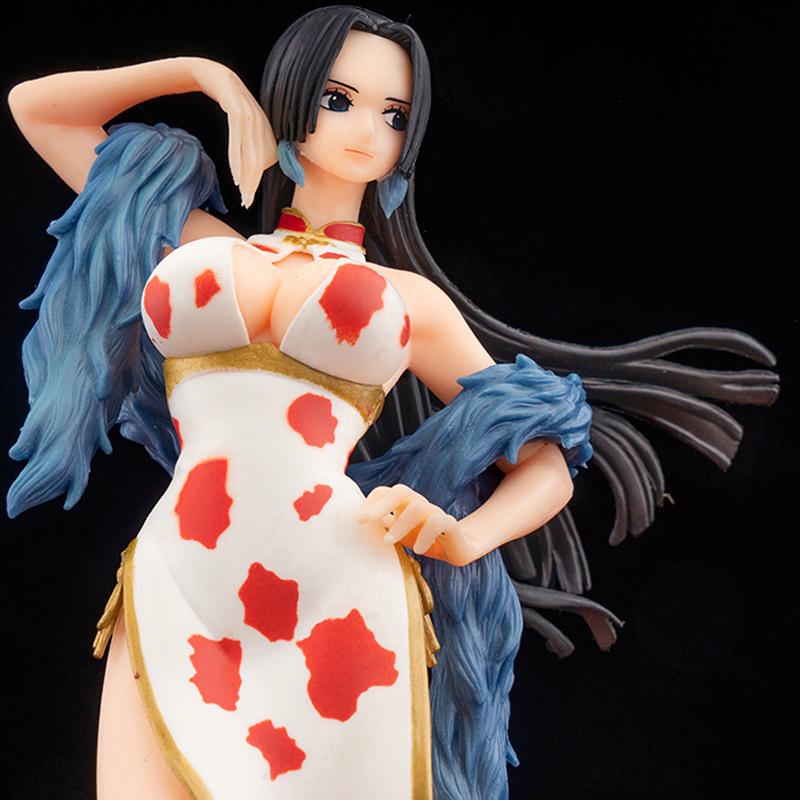 22 см цельная фигурка японского аниме Cheongsam Boa Hancock, фигурка из ПВХ, модель игрушки, коллекция кукол, мультяшный орнамент, подарок для детей