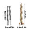 Expansion Bolts For Drywall Wall Fasteners For Drywall Hardware Nut For Drilling Concrete Plaster Board Wood Furniture Shelf