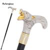 Золотая Белая Голова Волка Кусающая Трость для Ходьбы Модная Декоративная Трость Джентльмен Элегантная Косплей Трость Набалдашник Посох 93см