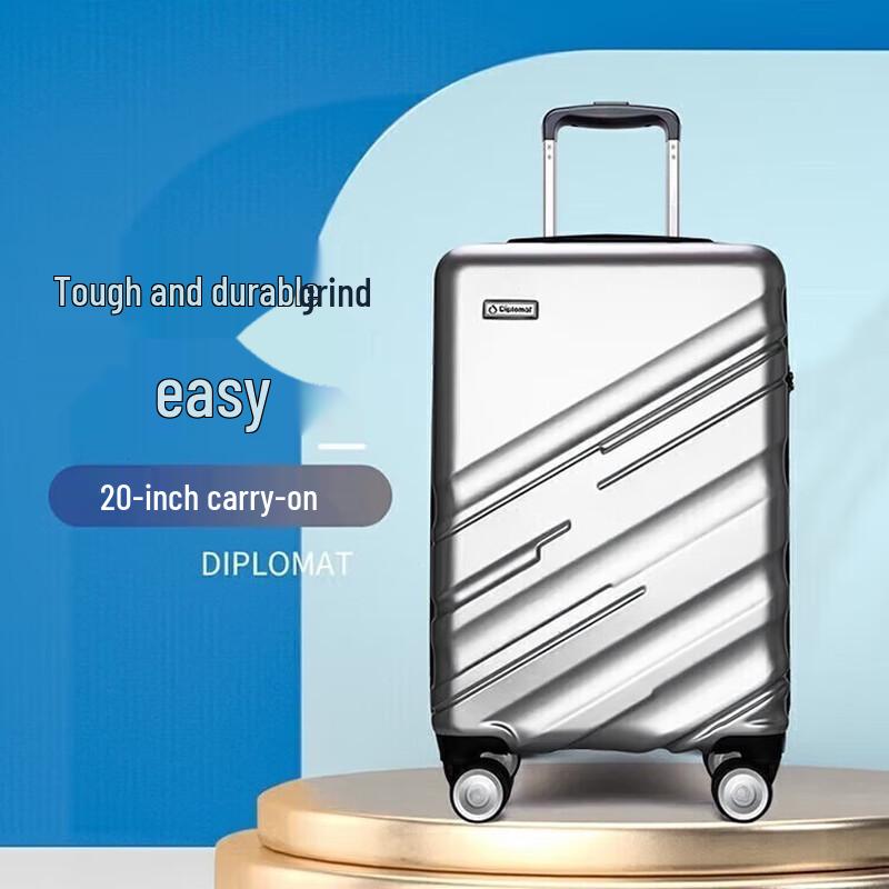 Diplomat 20-inch Carbon Fiber Carry-on Suitcase