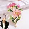 Brooches Women Pins Enamel Pin Fashion Brooch Weddings Daisy Flower