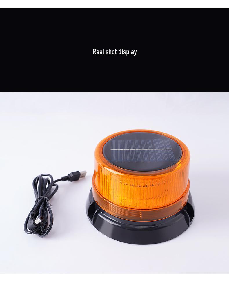 Солнечный мигающий сигнальный фонарь для дорожного движения, строительства и аварийных барьеров
