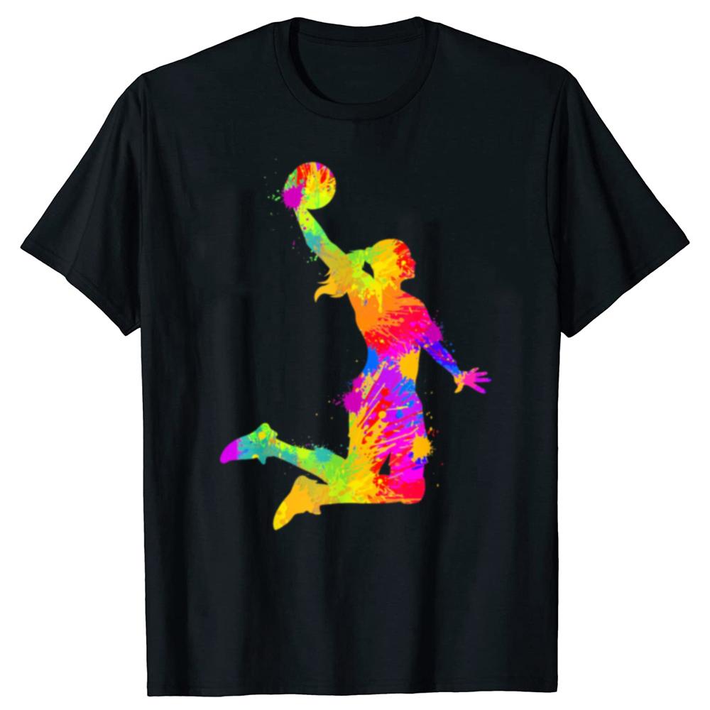 Funny Basketball Girl Women Graphic Tshirts Men Womens Fashion Casual Oversized Tshirt 100 Cotton Loose Oversized T Shirt