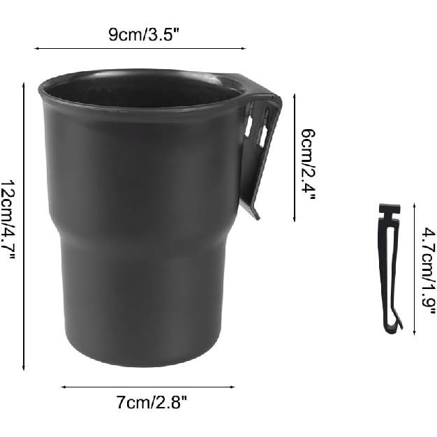Car Cup Holder Hook, Auto Window Mount Bottle Holder 3.54'' Caliber Air Vent Hanging Beverage Holder For Soda Cans, Water Bottles, Coffee