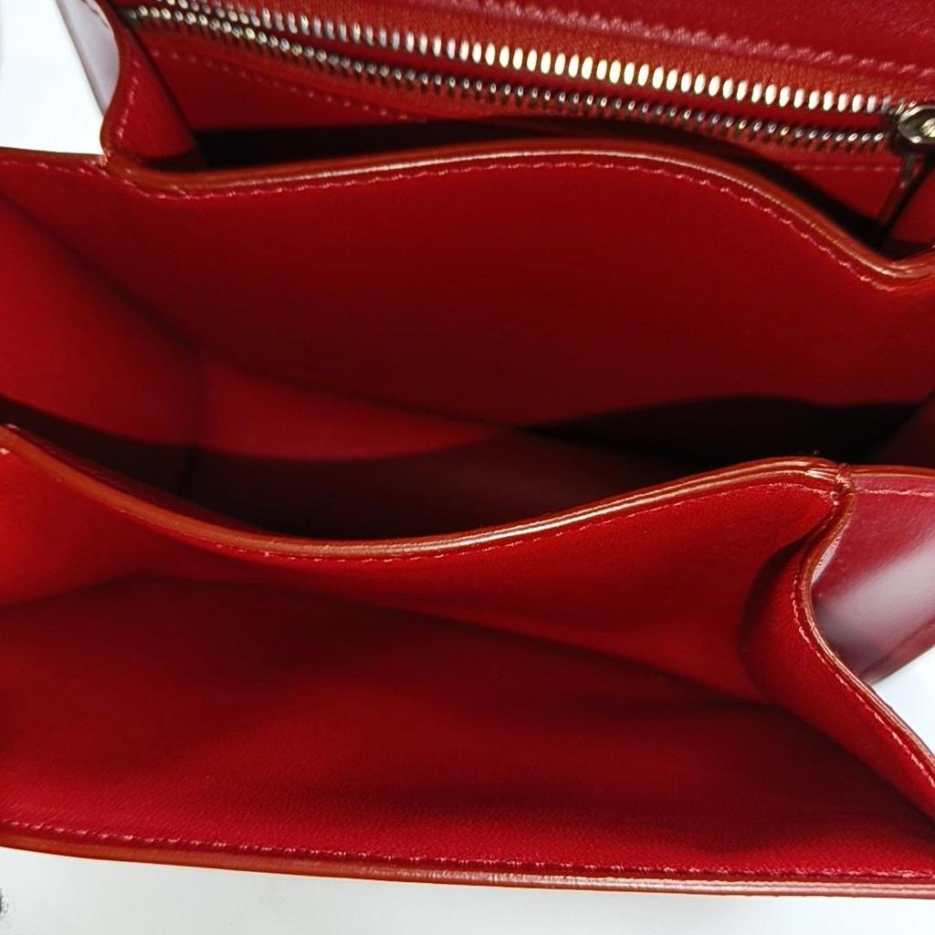[Pre-Owned] Classic Box Polished Calfskin Handbag Tofu Bag Square Crossbody Shoulder Bag Small - Very Good #1C8JGP4