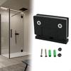 Glass Door Hinges ,304 Stainless Steel ,Easy To Install ,Professional Premium Bathroom Clamp Clip