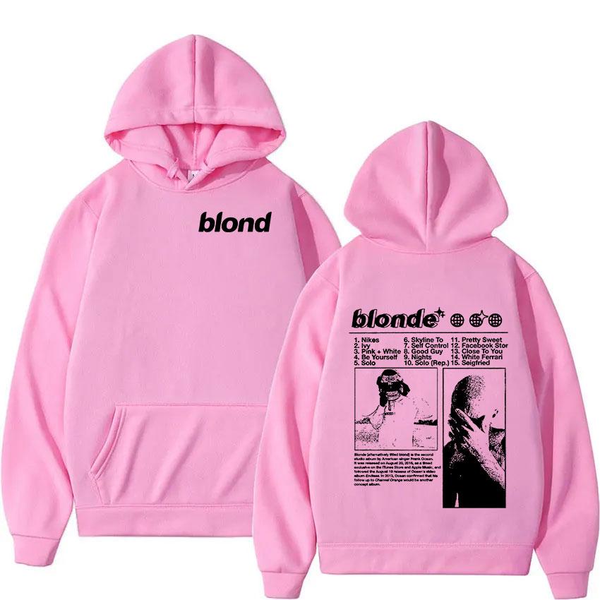 Rapper Frank 2024 New Album Hoodie Men's Retro Fashion Blond Oversized Sweatshirt Y2k Unisex Hip Hop Pullover Hoodies Streetwear