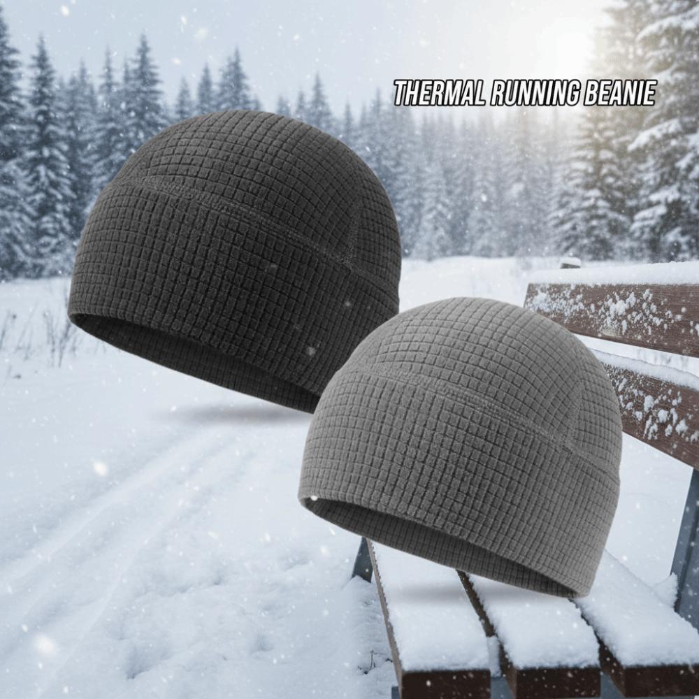 Polar Fleece Winter Running Hats Solid Color Outdoor Warm Hat Running Winter Sport Cap Unisex